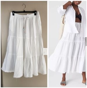 NWT Lane Bryant Cotton Tiered Skirt 14/16p